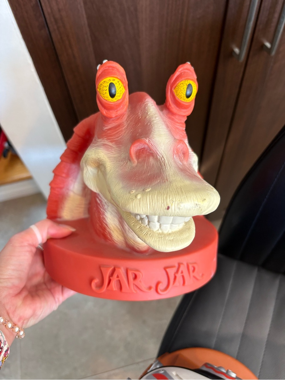 Star Wars Large JAR JAR BINKS Piggy Bank Coin Bank Statue Collectible Toy